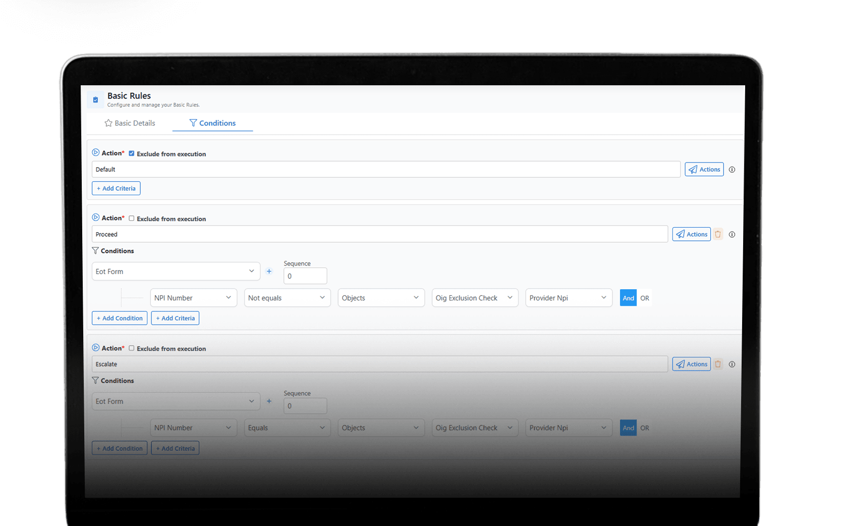 Define rules and decisions explicitly